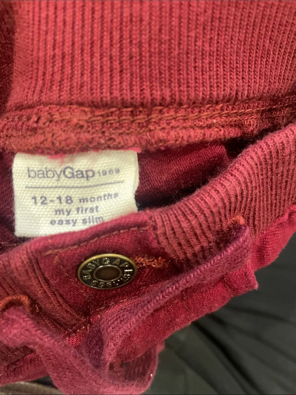 GAP Kids Burgundy Jogger-Style pant